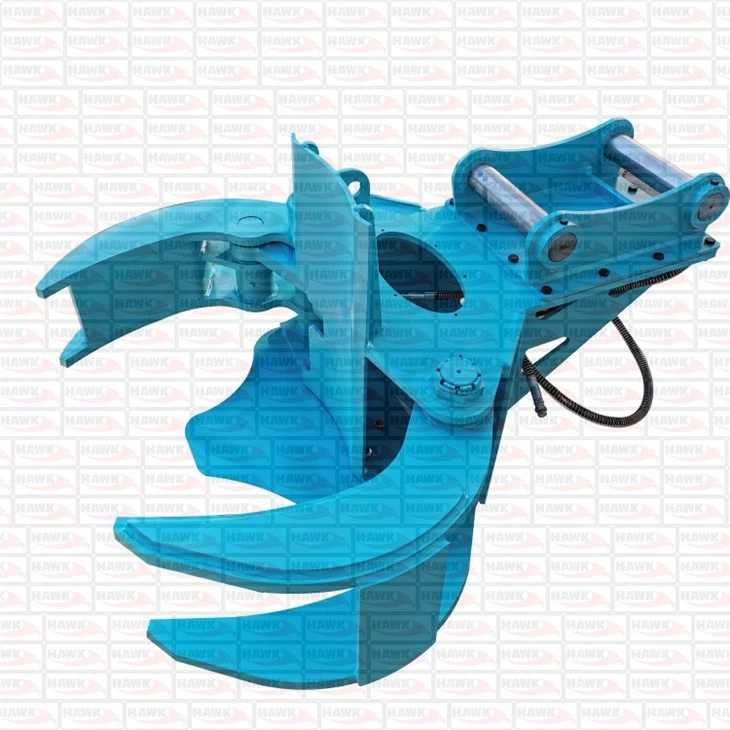 Excavator Grabbing Tree Shear With Blade