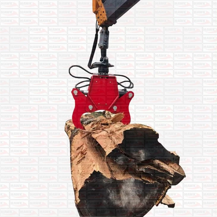 Excavator Mounted Hydraulic Log Cracker