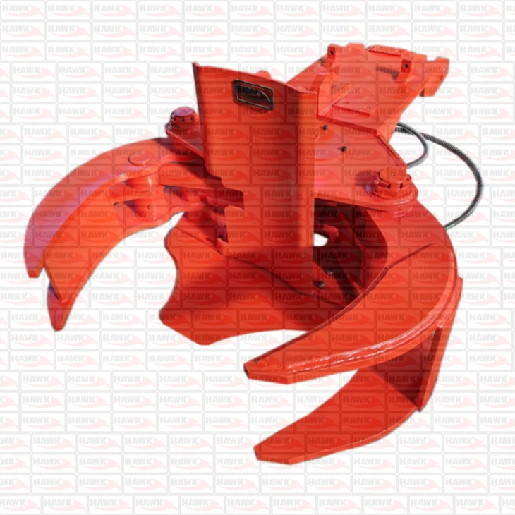 Rotate Hydraulic Tree Shear Grapple With Cutter